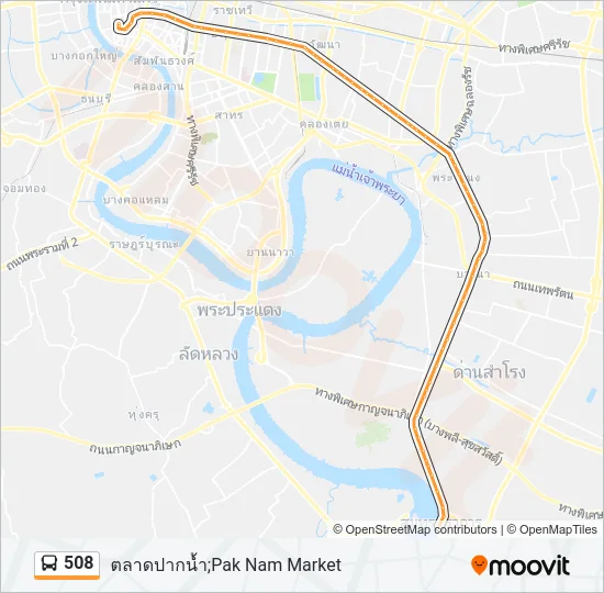 508 Bus Line Map