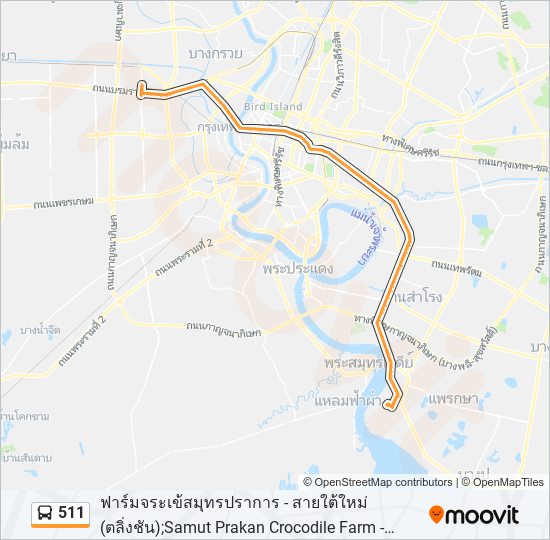 511 bus Line Map