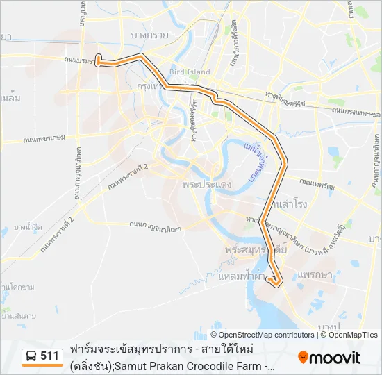 511 Bus Line Map