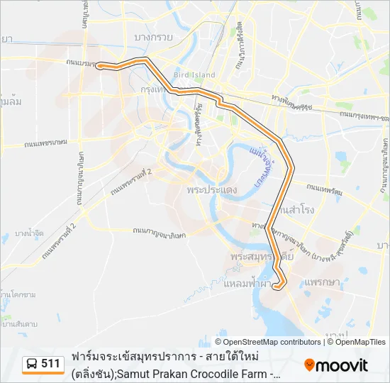 511 Bus Line Map