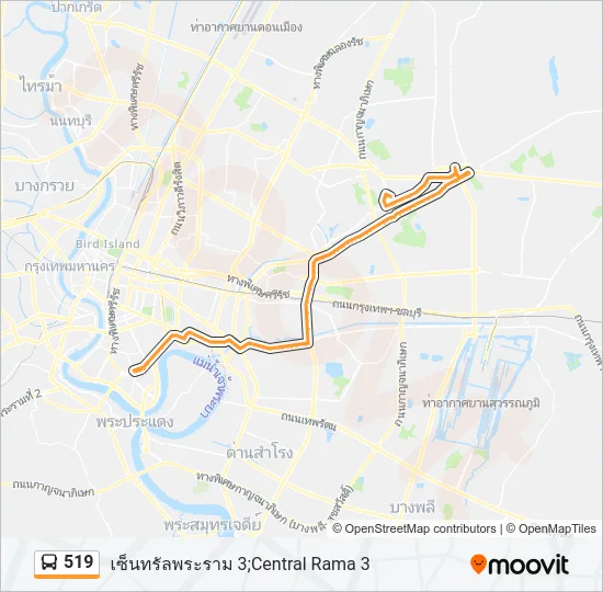 519 Bus Line Map