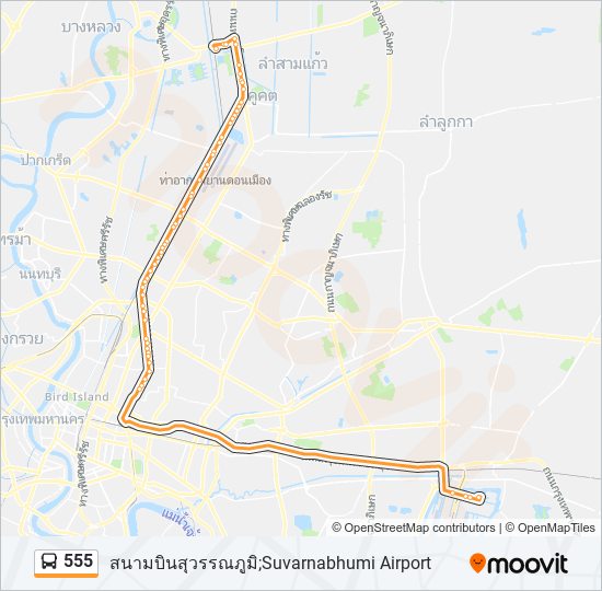 555 Route: Schedules, Stops & Maps - สนามบินสุวรรณภูมิ;Suvarnabhumi ...