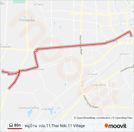 80ก Bus Line Map