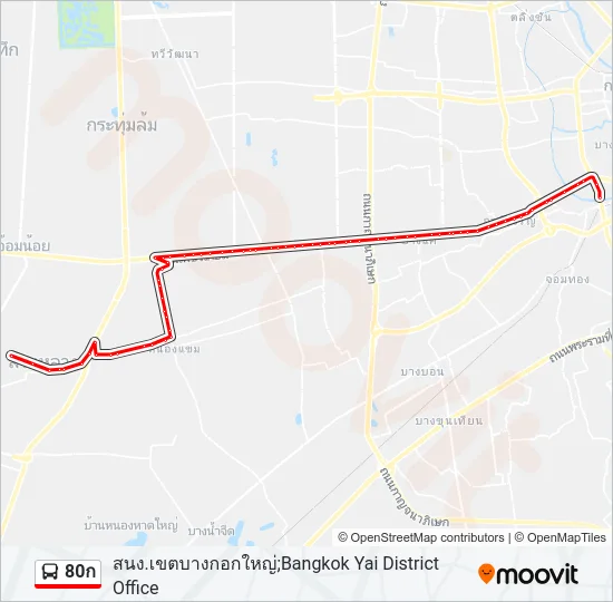 80ก Bus Line Map