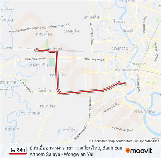 84ก รถบัส แผนที่สายรถ