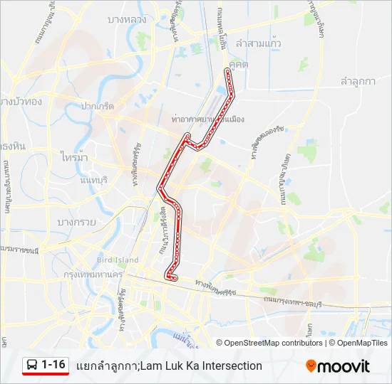 1-16 Bus Line Map