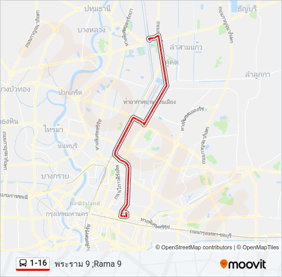 1-16 รถบัส แผนที่สายรถ