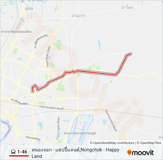 1-46 Bus Line Map