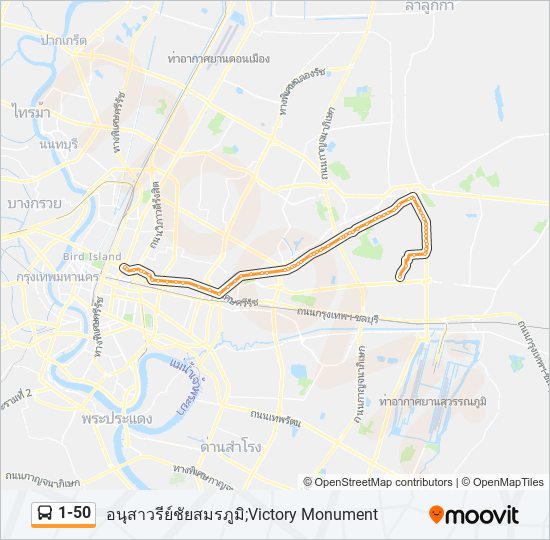 1-50 bus Line Map