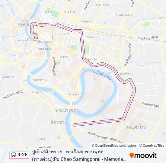 3-2E รถบัส แผนที่สายรถ