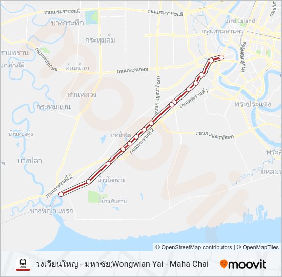 4321 รถไฟ แผนที่สายรถ