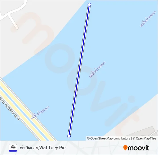 เรือข้ามฟาก Ferry Line Map
