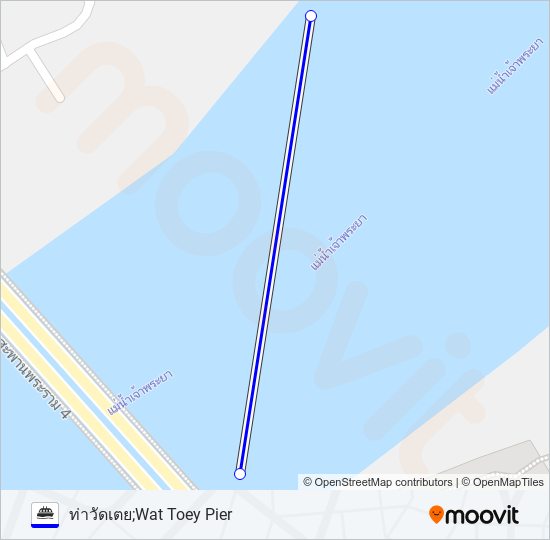 เรือข้ามฟาก ferry Line Map