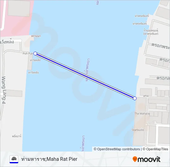 เรือข้ามฟาก Ferry Line Map