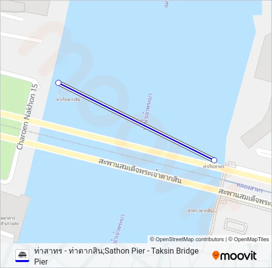 เรือข้ามฟาก Ferry Line Map