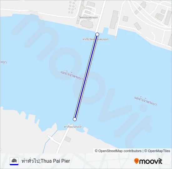 เรือข้ามฟาก Ferry Line Map