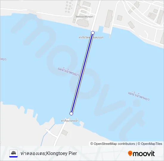 เรือข้ามฟาก Ferry Line Map