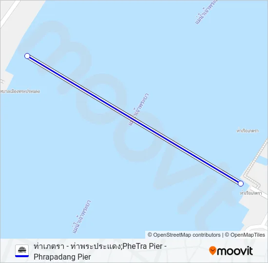 เรือข้ามฟาก Ferry Line Map