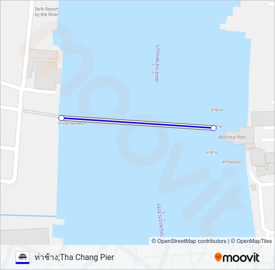 เรือข้ามฟาก Ferry Line Map