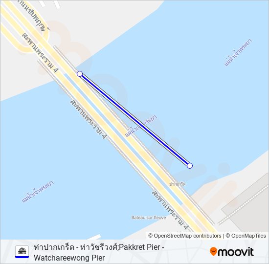 เรือข้ามฟาก ferry Line Map