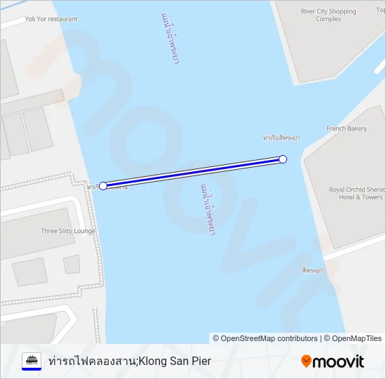 เรือข้ามฟาก Ferry Line Map
