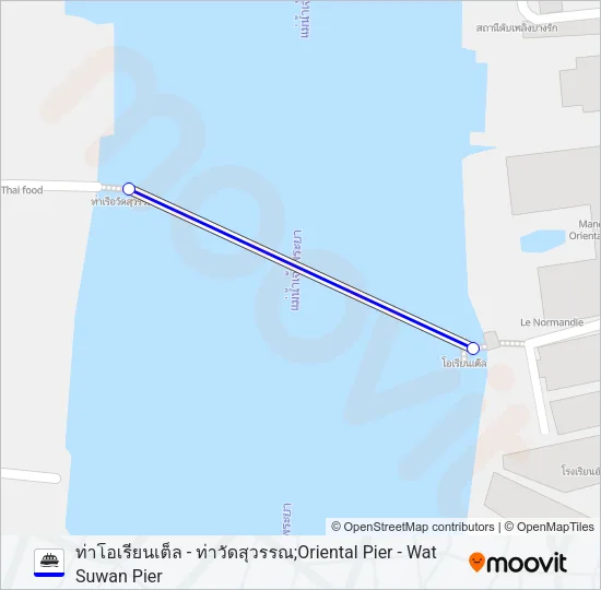 เรือข้ามฟาก Ferry Line Map