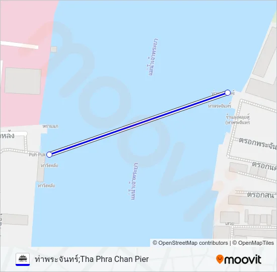 เรือข้ามฟาก Ferry Line Map