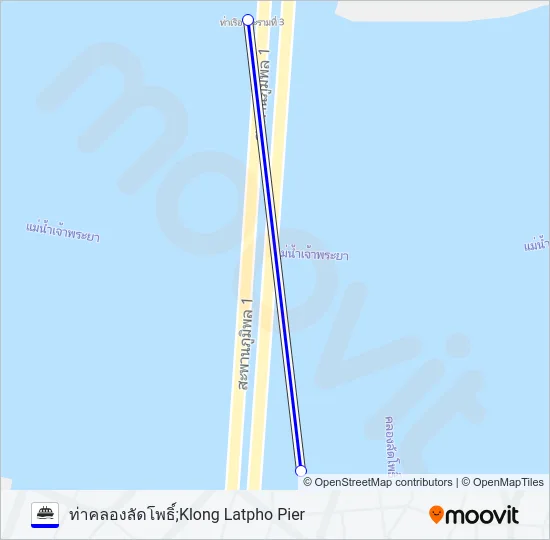เรือข้ามฟาก Ferry Line Map