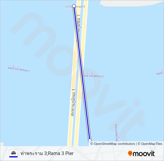 เรือข้ามฟาก Ferry Line Map