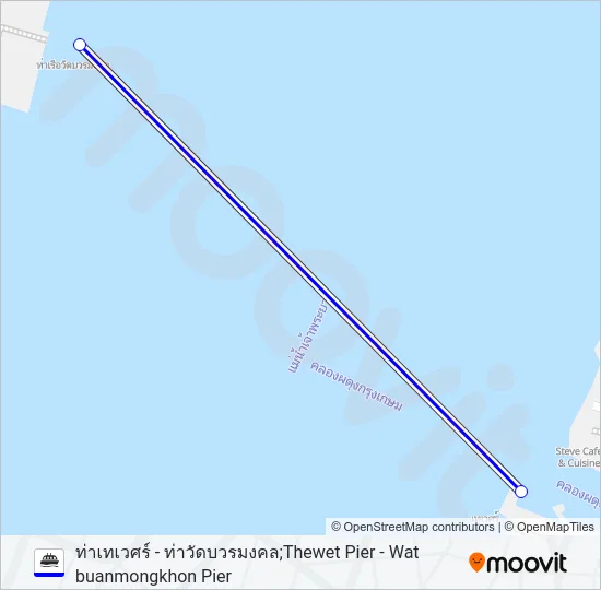 เรือข้ามฟาก Ferry Line Map