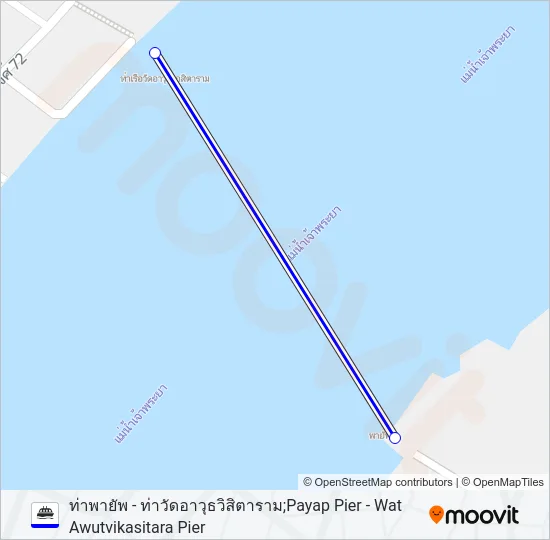 เรือข้ามฟาก Ferry Line Map