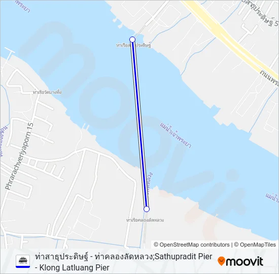 เรือข้ามฟาก Ferry Line Map