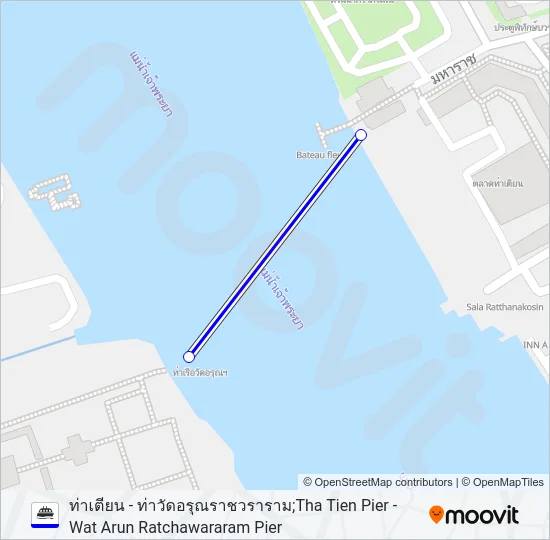 เรือข้ามฟาก Ferry Line Map