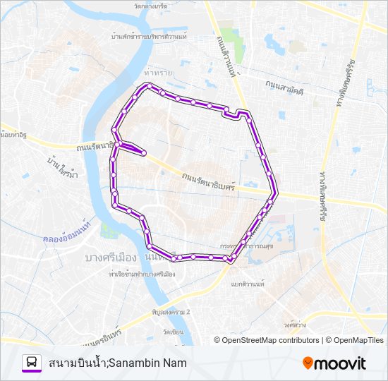 1 รถบัส แผนที่สายรถ