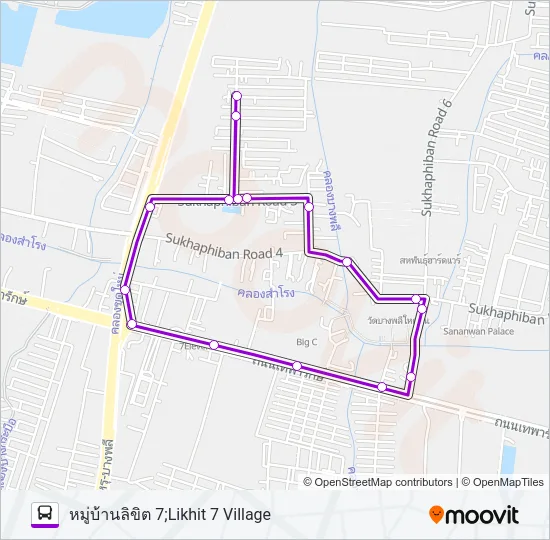 1 Bus Line Map