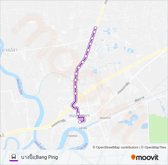 1 Bus Line Map