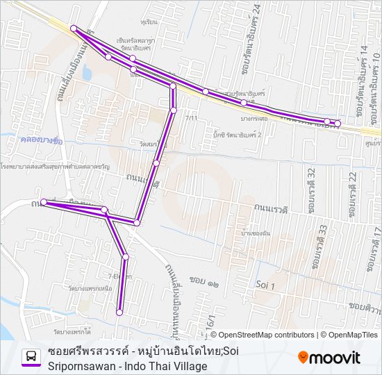 2 รถบัส แผนที่สายรถ