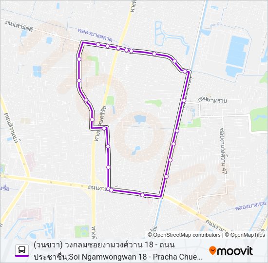 4 รถบัส แผนที่สายรถ