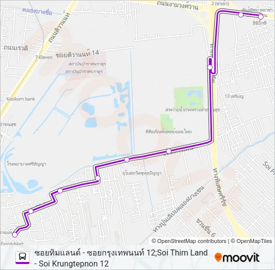5 Bus Line Map