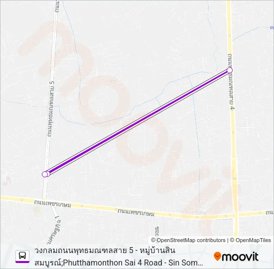 382 Bus Line Map