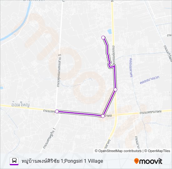 384 รถบัส แผนที่สายรถ