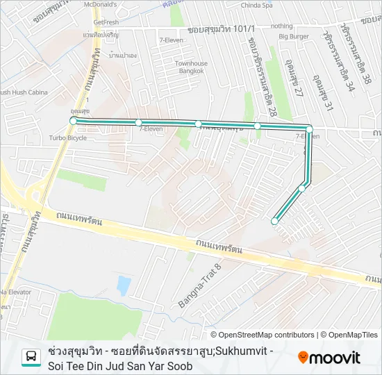 1014 Bus Line Map