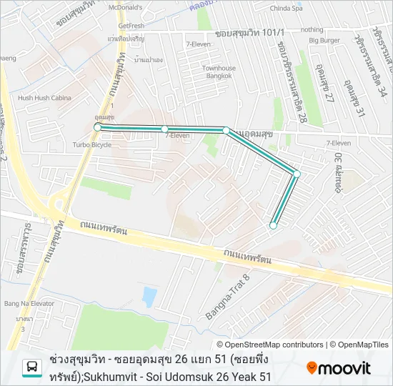 1014 Bus Line Map