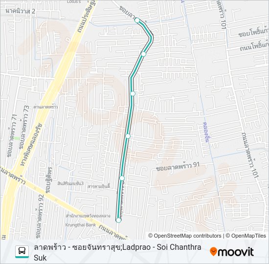 1033 รถบัส แผนที่สายรถ