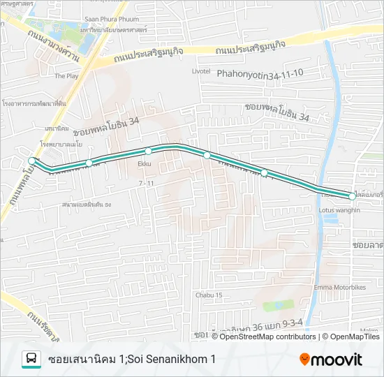 1037 Bus Line Map