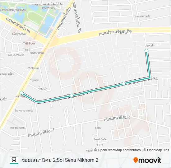 1038 Bus Line Map