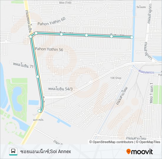 1039 bus Line Map