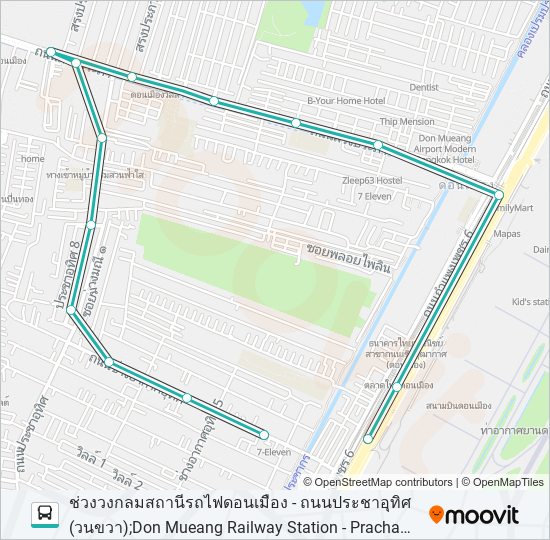 1058 bus Line Map