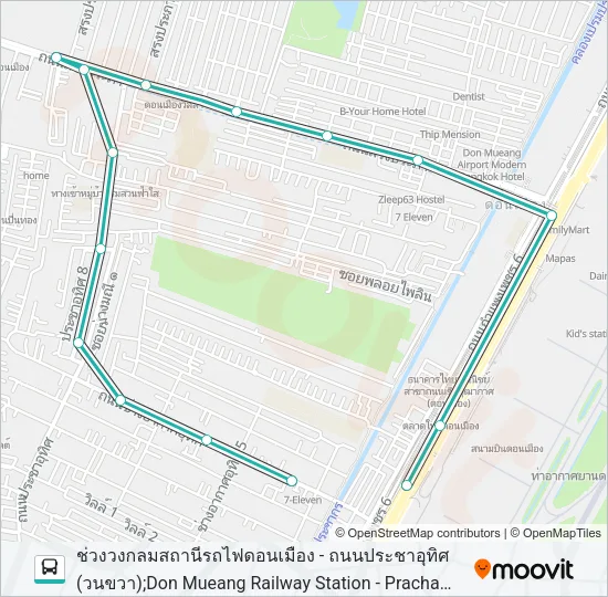 1058 Bus Line Map