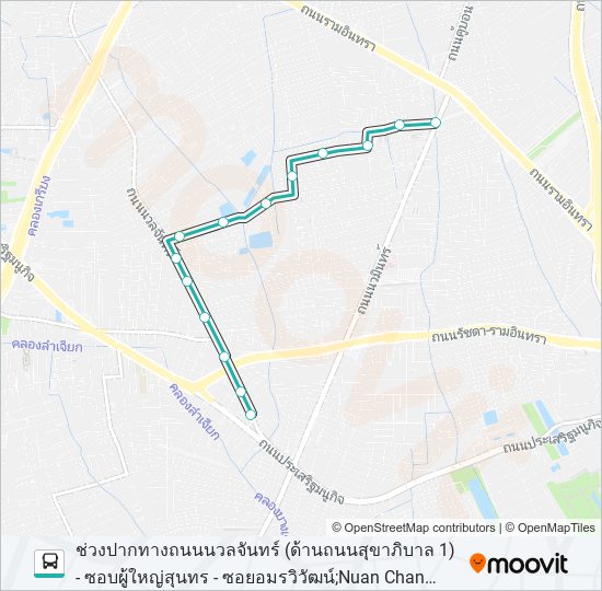 1070 bus Line Map